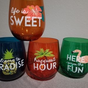 Summer drink glasses